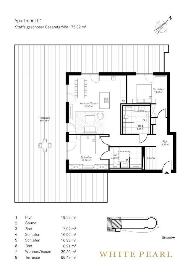 White Pearl Apartment 4 01 티멘도르프스트랜드 외부 사진